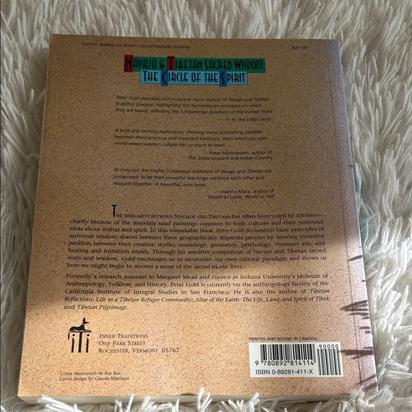 Navajo & Tibetan Sacred Wisdom Book, Circle of Spirit by Peter Gold - Picture 4 of 9